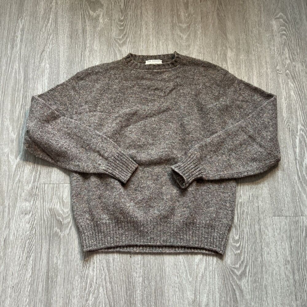 Vintage The Moors 100% Shetland Wool Made In USA Grandpacore Cozycore Preppy XL